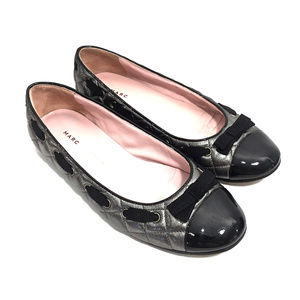 🌸MARC JACOBS Gunmetal Quilted Leather Ballet Flats🌸